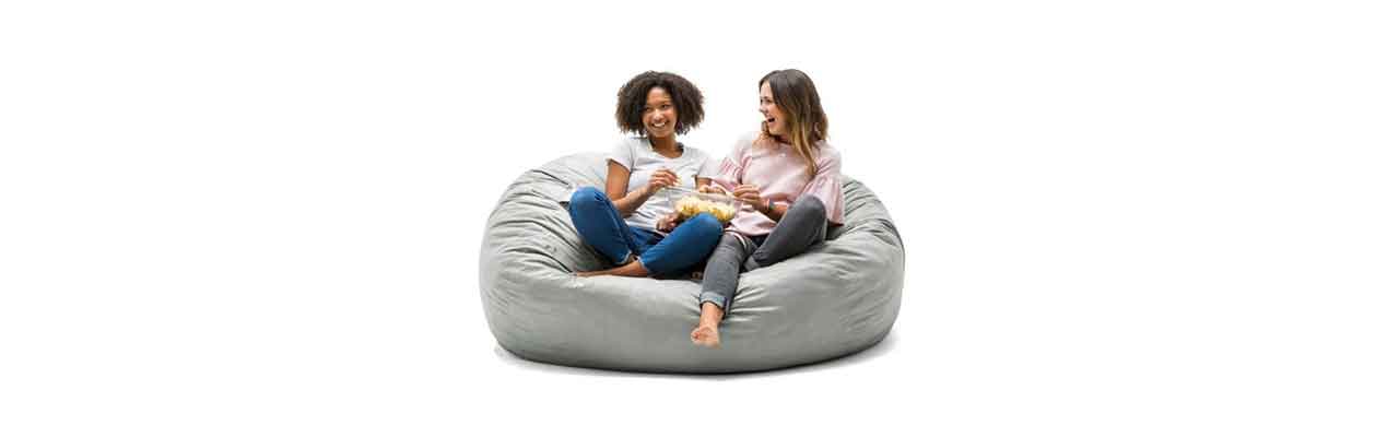 Big Joe Fuf XL Bean Bag, Plush 5ft, Groovy Green