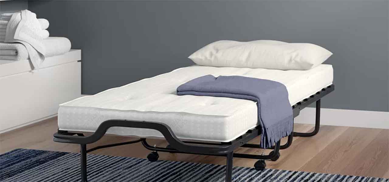 serta twin size rollaway bed with innerspring mattress